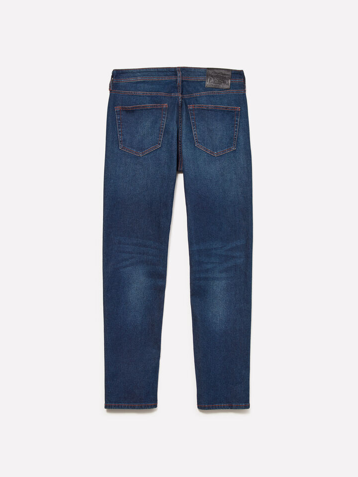 Τζιν Style 74 slim fit μπλε - τζιν slim fit ανδρικά - Σκουρο Μπλε | Sisley image number 2